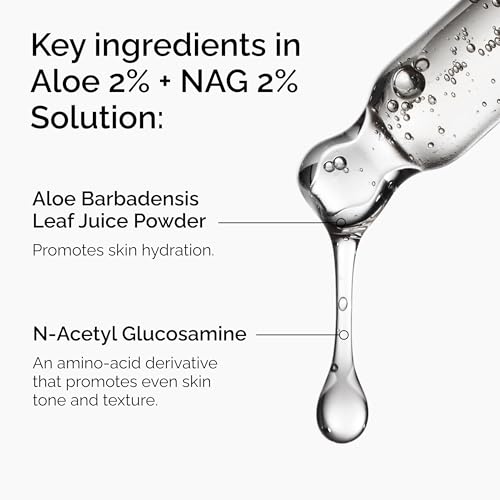 The Ordinary Aloe 2% + NAG 2% Solution, Soothes Skin and Targets Post-Acne Marks, 1 Fl Oz