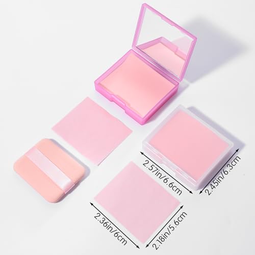 Sibba 500 Oil Blotting Sheets for Face with Mirror & Puff