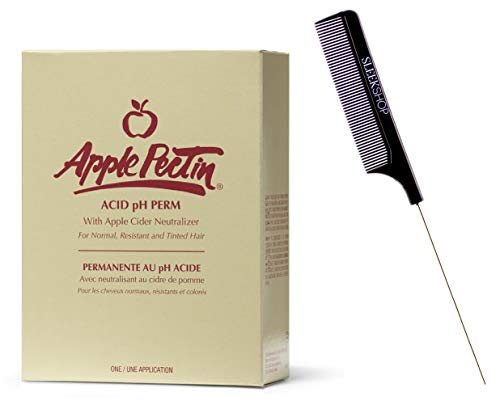 Zotos Apple Pectin Acid pH Perm Kit with Steel Pin Tail Comb