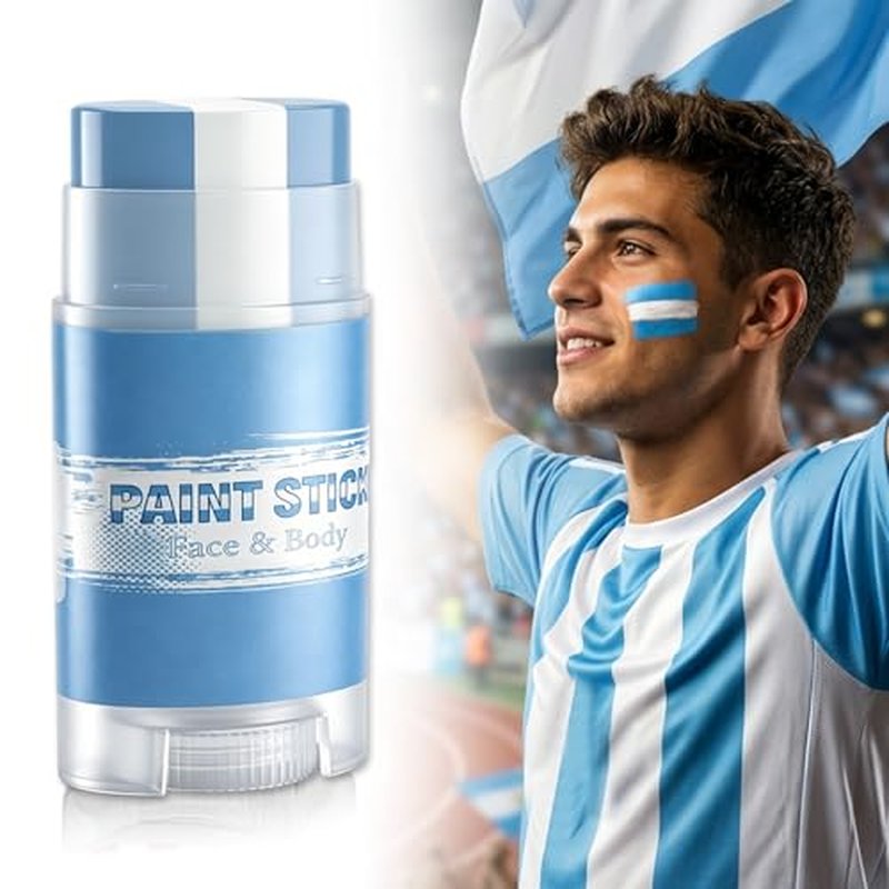 Argentina Face Paint Stick - 3-in-1 Sports Makeup for Events