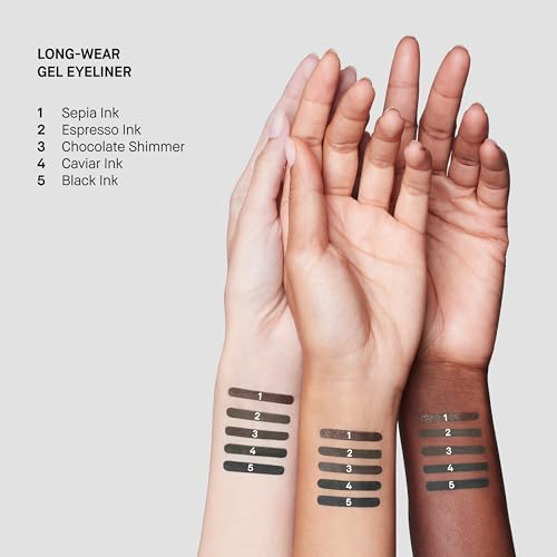 Bobbi Brown Long-Wear Gel Eyeliner | Precise Smudge-Proof & Waterproof Eyeliner for 8-Hour Wear, 0.1 Ounce