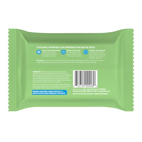 TBH Kids Spot Foam Face Cleaning Spot Wipes for Kids, Preteens, and Teens with Sensitive Dry Oily Skin