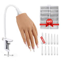 Silicone Practice Hand for Acrylic Nails with Stand