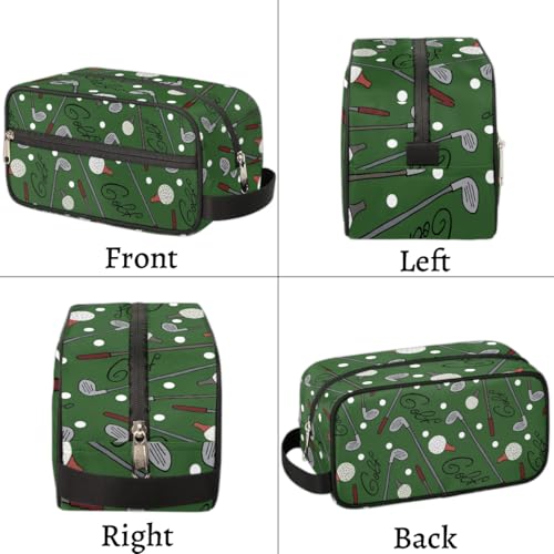 Golf Ball Travel Toiletry Bag for Boys Men - Hanging Wash Bag for Kids - Waterproof Shaving Bag Bathroom Bags for Toiletries Accessories