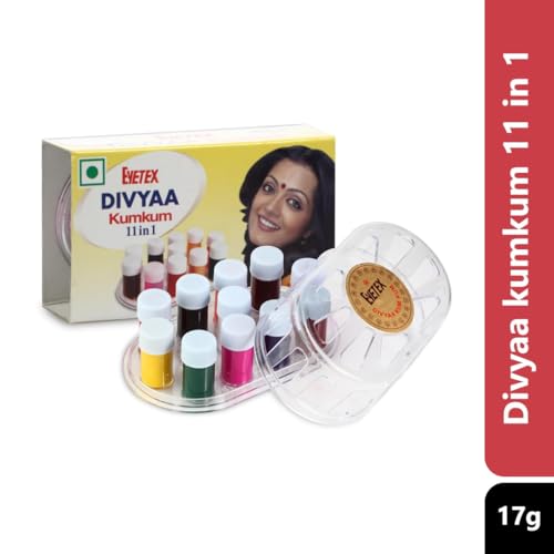 Liquid Kumkum Bindi: 11 Colors 1.5g Each by Eyetex