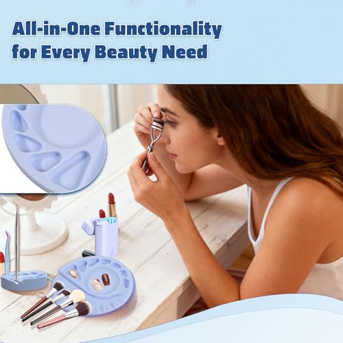 5-in-1 Silicone Makeup Palette with Spatula Tool