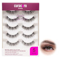 Curacoro Feathered Wispy False Eyelashes 6-14mm (5 Pairs)