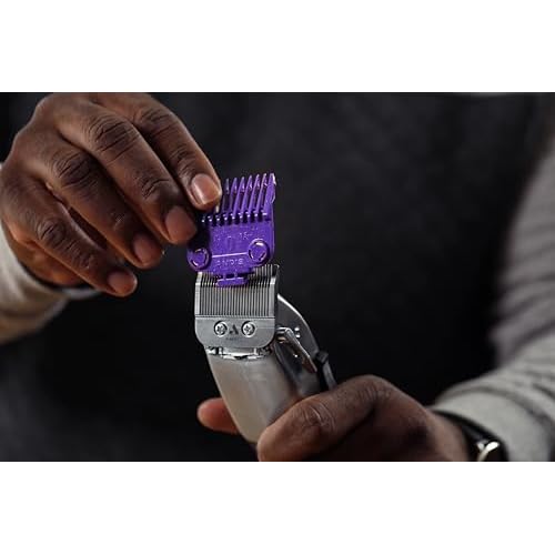 Andis 560997 OG Master Dual Magnet Attachment Clipper Guard Set, 5-Pack, Purple