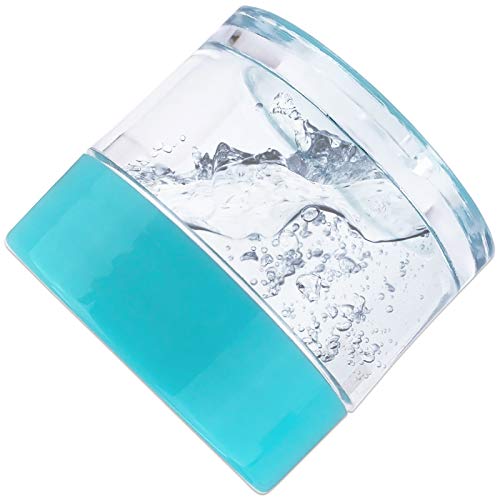 Beauticom¢ç 7 Gram / 7 ML (Quantity: 60 Pieces) Thick Wall Round Leak Proof Clear Acrylic Jars with Teal Lids for Beauty, Cream, Cosmetics, Salves, Scrubs