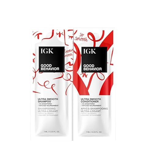 IGK Good Behavior Ultra Smooth Shampoo & Conditioner Set 8 oz