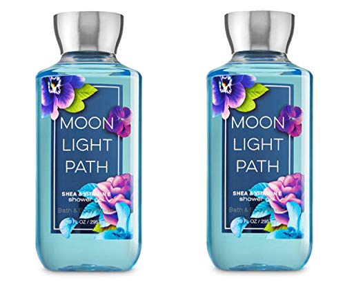 Bath and Body Works Shea Enriched Shower Gel New Improved Formula 10 Oz. (Moonlight Path) (Pack of 2)