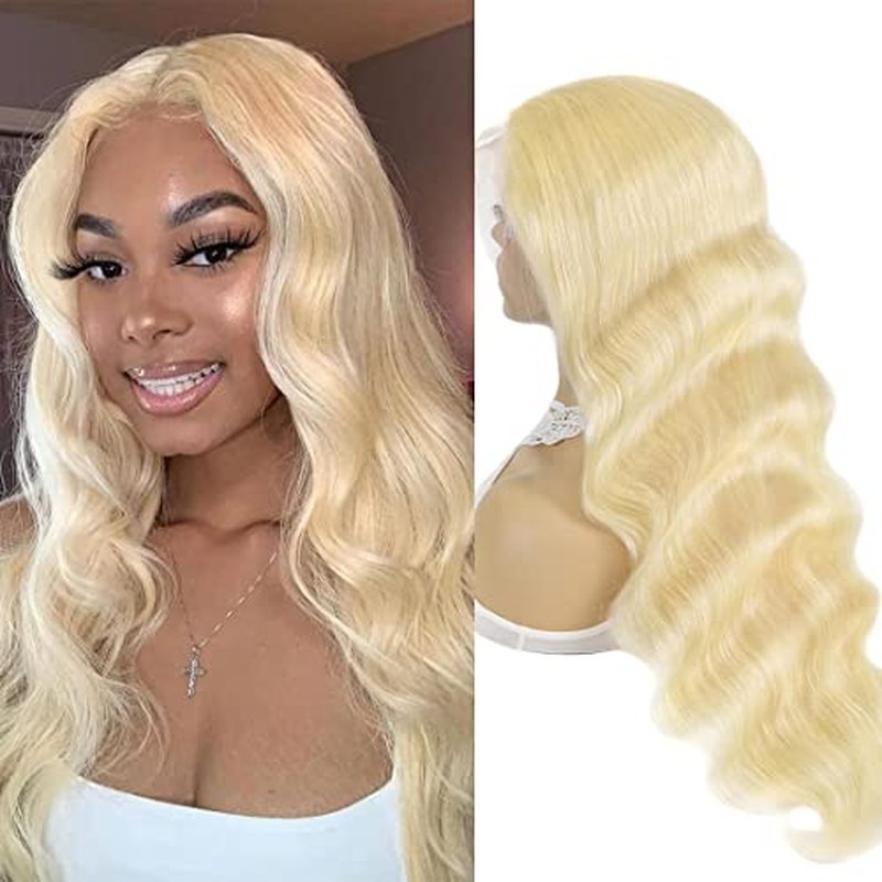 613 Blonde Lace Front Wig Human Hair 13x6 Body Wave 26 Inch
