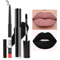 AMY'S DIARY Matte Lip Liner & Lipstick Set - Long Lasting Black