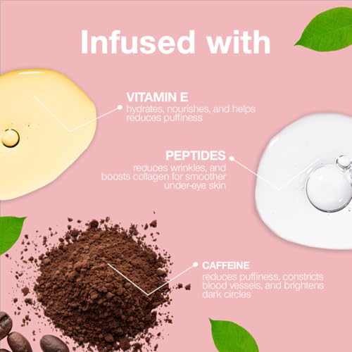 Palladio Under Eye Brightener with Caffeine & Peptides - Soft Pink