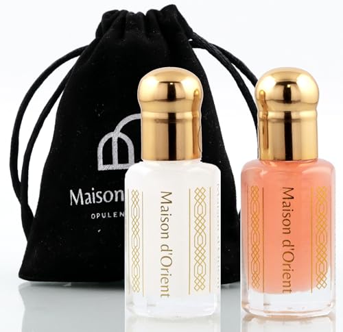 Maison d'Orient Tahara Collection 2x6mL Perfume Oil Set - Pink & White Musk for Women & Unisex