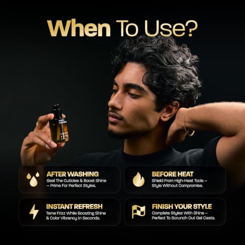 BASED Hair Elixir - Weightless Shine Serum with Heat Protection