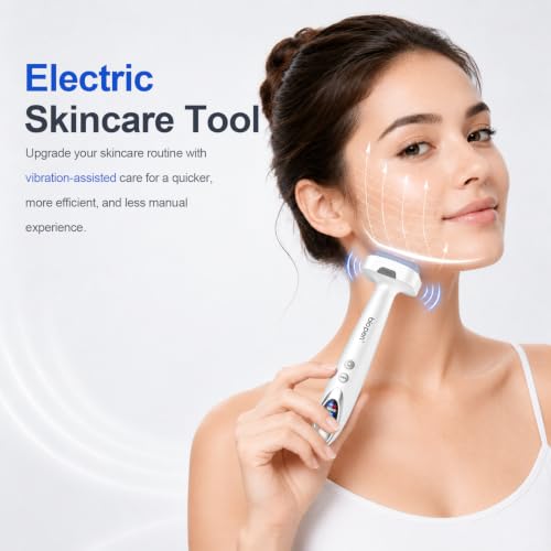 Microneedling Derma Stamp Kit with Red Light & Vibration - USB-C Rechargeable, 0.25mm - Skin Care Tool for Face & Body