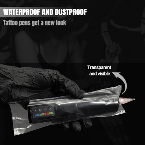 200Pcs PMU Pen Machine Protective Sleeves - Disposable Tattoo Covers