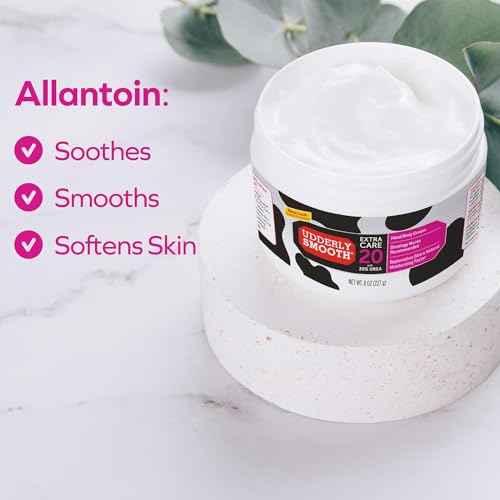 Udderly Smooth Extra Care Hand/Body Cream with 20% Urea, Replenishing, Fragrance Free, 8 OZ - 3 Pack