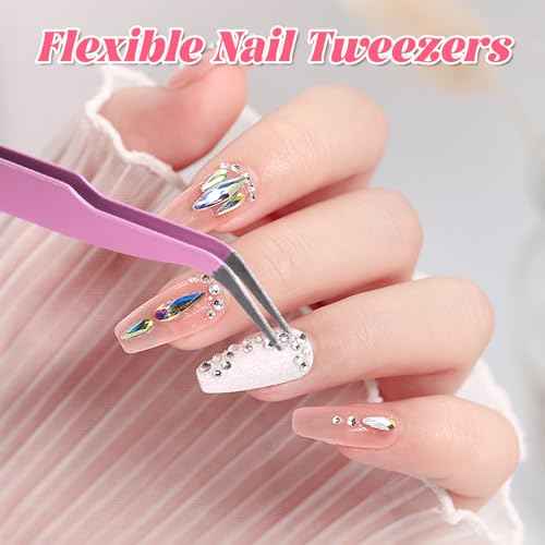 Nail Art Tools Kit with 15 Nail Art Brushes, 5 Dotting Tools, Nail Stand for Press-on, Nail Design Tools for Salon & DIY Home Manicure (Pink)