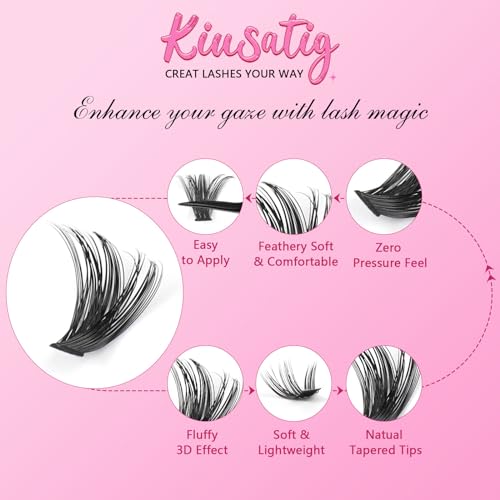 Eyelash Extension Kit 167pcs DIY Individual & Cluster Lashes 8-16mm D Curl