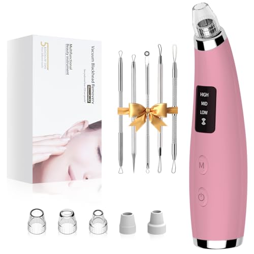 Pore Vacuum Blackhead Remover - 5 Attachments & 3 Suction Levels