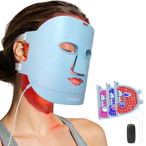 Aglaia LED Face Mask for Wrinkles & Acne - Infrared Red & Blue Light Therapy