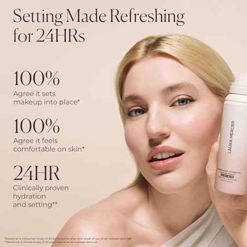 Laura Mercier Translucent Hydrating Setting Spray Ultra-Blur, Micro-Fine Blurring Face Mist, 24HR Shine Control, Natural Finish, Smudge & Transfer-Proof, Infused with Hyaluronic Acid + Niacinamide