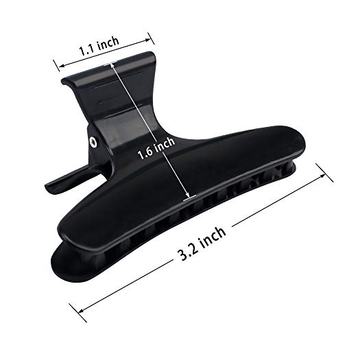Ondder Butterfly Hair Clips 12-Pack - Salon Styling Clamps