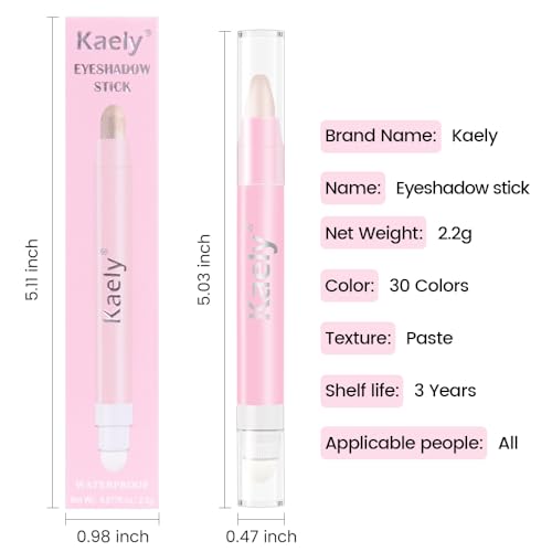 Eyeshadow Stick 38 Colors - Waterproof Long-Lasting Eye Makeup