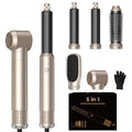 5-in-1 Hot Air Brush & Curling Iron Set with Ionic Technology