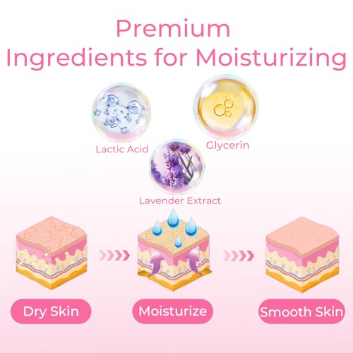 SAISZE Lavender Foot Peeling Mask - 4 Pairs Callus & Dead Skin Remover