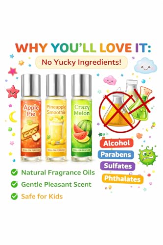 Kids Roll-On Perfume Set - 3 Pack Fruity Scents