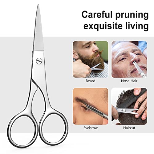 Small Nose & Eyebrow Scissors with Sharp Tip - Professional Stainless Steel Grooming Tool