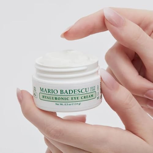 Mario Badescu Eye Cream for Dark Circles and Puffiness ? Hyaluronic, Caffeine or Glycolic ? Hydrating, Firming and Anti Aging Overnight Under Eye Care Treatment for Fine Lines and Wrinkles