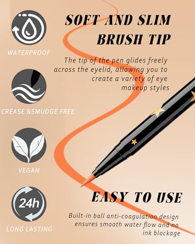 6Pcs Colored Liquid Eyeliner Pen Set – Waterproof Matte