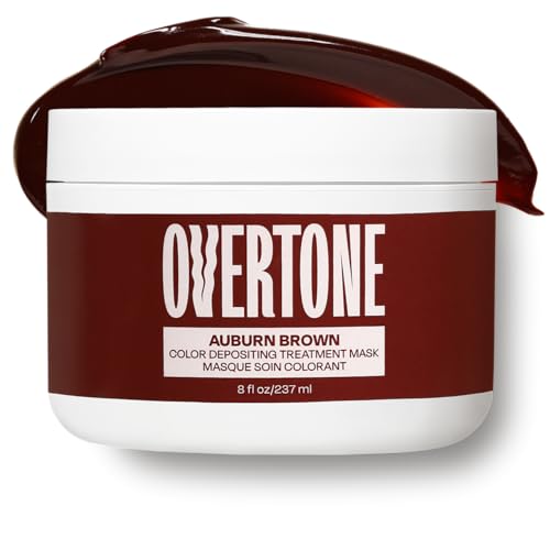 oVertone Auburn Brown Color Depositing Hair Mask - 8 oz
