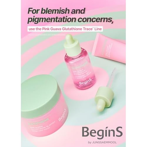 Pink Guava Glutathione Blemish Serum 1.01 Fl Oz, Uneven Skin Tone Care Serum with 99% Pure Glutathion, Niacinamide, Vitamin C, Fast-Absorbing Hydrating Texture, Korean Skincare