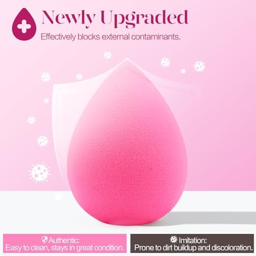 BEAKEY Makeup Sponge Set of 6 - Latex-Free Beauty Blenders
