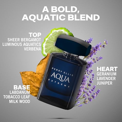 Perry Ellis Aqua Extreme Eau de Toilette Cologne for Men - 3.4 oz