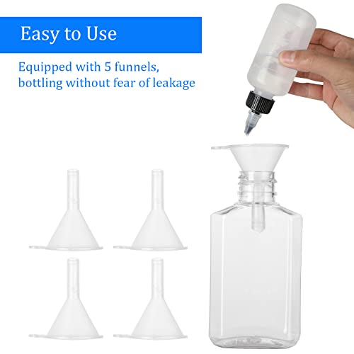 CYEAH 100 PCS 2 Oz Empty Hand Sanitizer Bottles, Clear Refillable Flip-Top Bottles, Plastic Travel Size Bottle with Flip Cap, Refillable Hand Sanitizer Holder for Travel, Business Trip and Camping