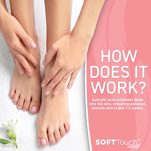 Soft Touch Exfoliating Foot Peel Mask for Dry Cracked Feet & Calluses - 2 Pack