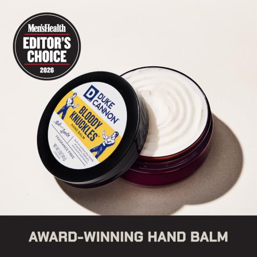 Duke Cannon Bloody Knuckles Hand Repair Balm - Unscented Hand Cream (5 oz)