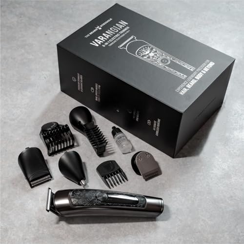 Varangian 6-in-1 Beard Trimmer - Titanium Blade, 17 Settings