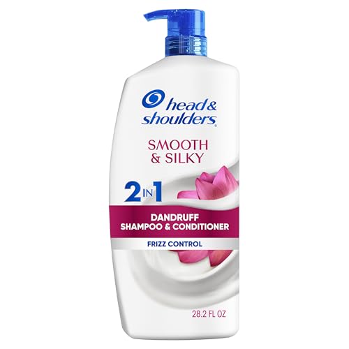 Head & Shoulders Smooth & Silky Anti-Dandruff 2-in-1 Shampoo, 28.2 Fl Oz