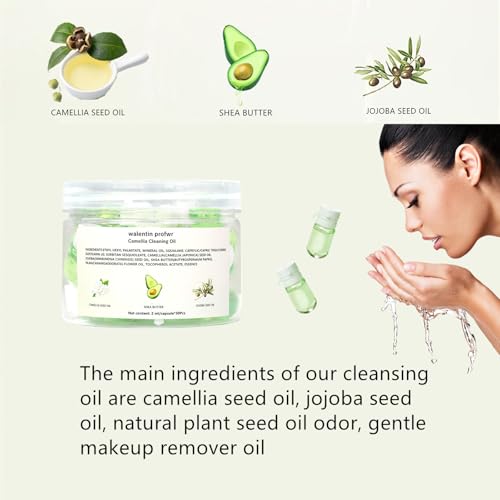 Camellia Cleansing Oil, 30 x 2ml Travel Size Makeup Remover