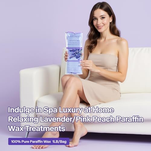 NOVAL Lavender Paraffin Wax Refills - 6 Pack (6 lbs) for Hands & Feet Spa