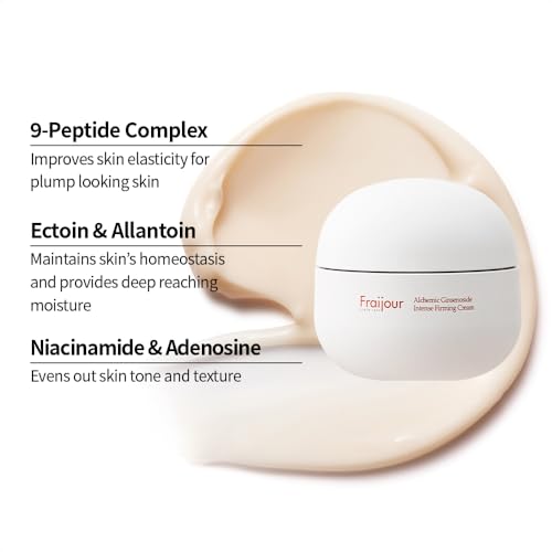 Fraijour Alchemic Ginsenoside Intense Firming Cream ? Triple Action Firming Cream with Ginsenoside, Peptides & 11 Fermented Extracts, Smooths Fine Lines, Brightens & Hydrates, 1.69 fl. oz.