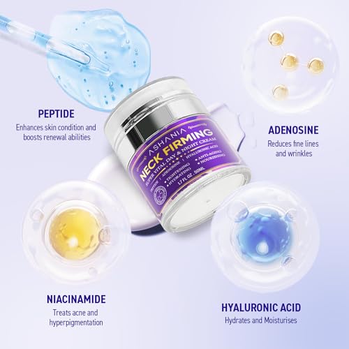 Neck Firming Cream: Neck Creams for Tightening and Firming - Korean Skin Care Tighten and Lift Neck Cream Advanced Fomula 1.7 Fl Oz