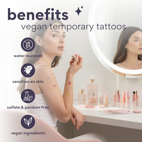 Miffy & Friends Temporary Tattoos – 20+ Designs, Vegan Ink